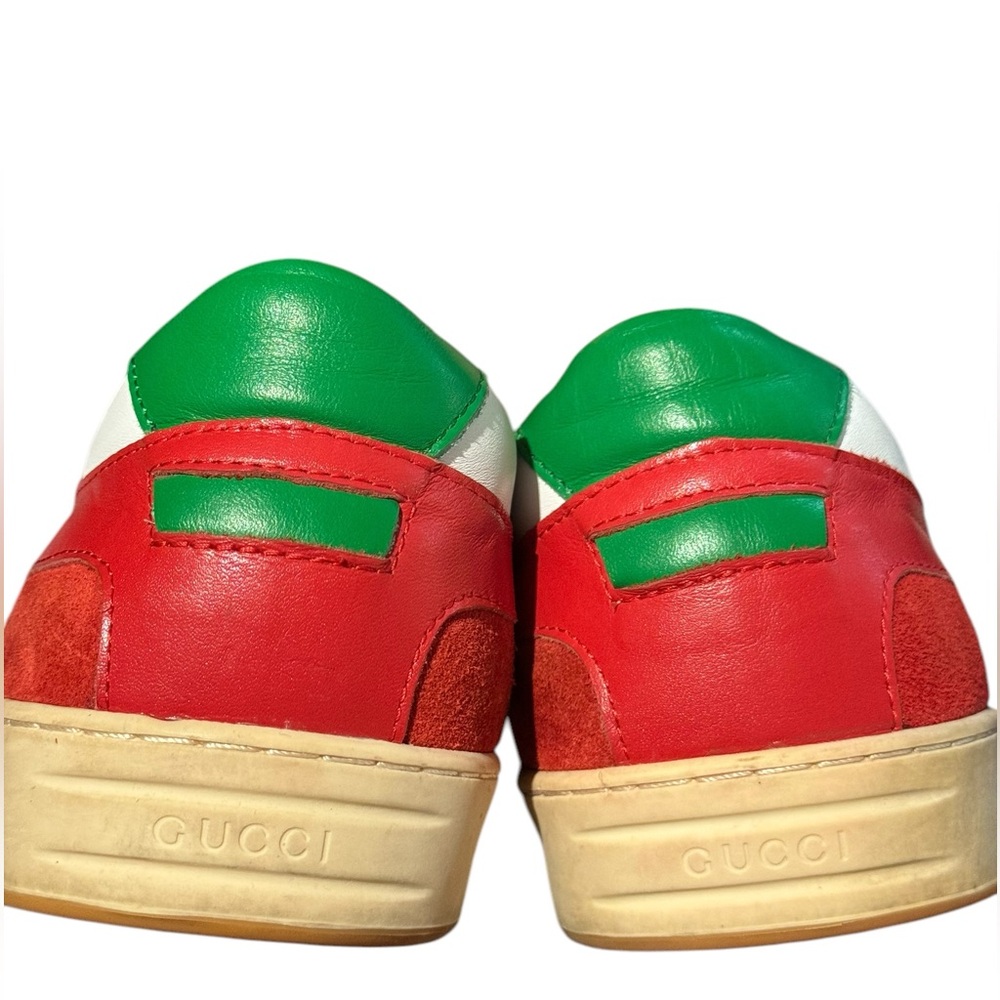 Gucci Men’s Red Leather Low Top Sneaker | Size 10 - Picture 16 of 16